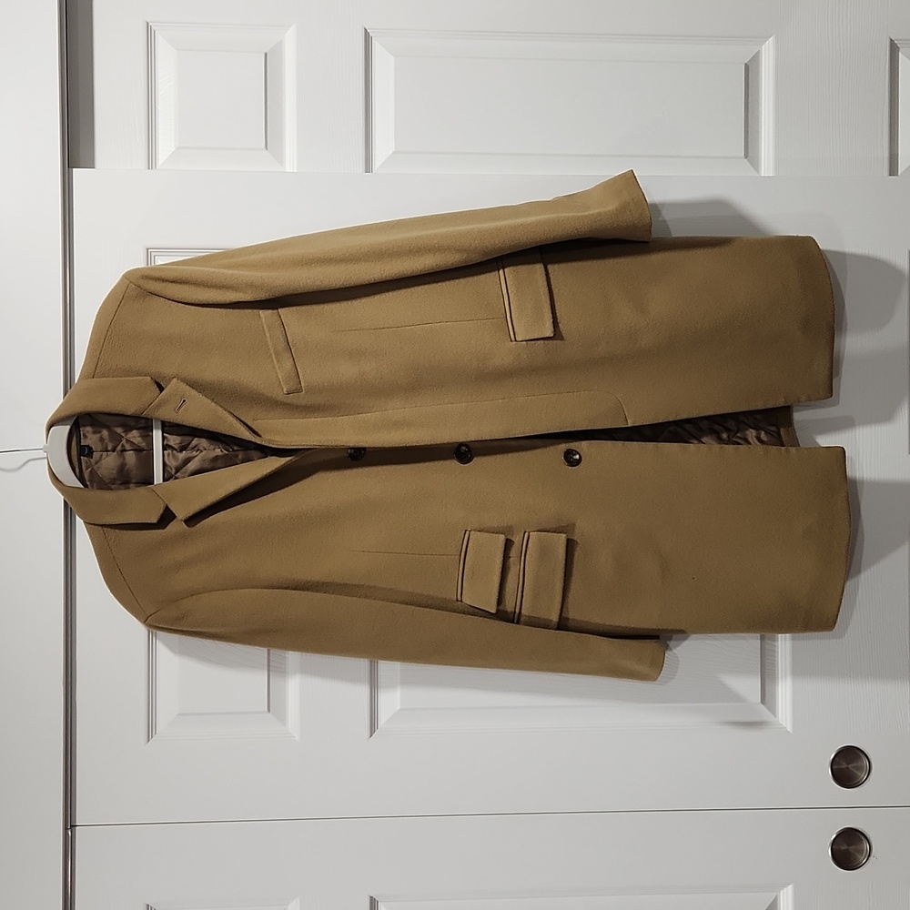 J. Crew camel overcoat 44R